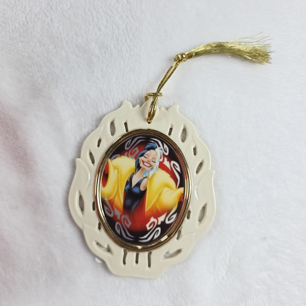 Lenox Disney Villains Cruella DeVil Ornament 4in New in Box